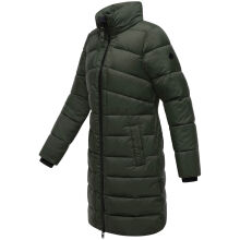 Marikoo Kaltnäschen Damen Winter Steppmantel Jacke  Dark Olive-Größe XXL - Gr. 44