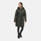 Marikoo Kaltnäschen Damen Winter Steppmantel Jacke  Dark Olive-Größe XXL - Gr. 44