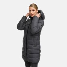 Marikoo Kaltnäschen Damen Winter Steppmantel Jacke  Anthrazit-Größe XXL - Gr. 44