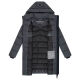 Marikoo Kaltnäschen Damen Winter Steppmantel Jacke  Anthrazit-Größe XXL - Gr. 44