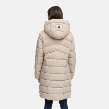 Marikoo Kaltnäschen Damen Winter Steppmantel Jacke  Light Taupe-Größe M - Gr. 38