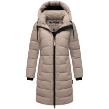 Marikoo Kaltnäschen Damen Winter Steppmantel Jacke  Light Taupe-Größe XXL - Gr. 44