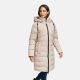 Marikoo Kaltnäschen Damen Winter Steppmantel Jacke  Light Taupe-Größe XXL - Gr. 44