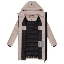 Marikoo Kaltnäschen Damen Winter Steppmantel Jacke  Light Taupe-Größe XXXL - Gr. 46