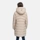 Marikoo Kaltnäschen Damen Winter Steppmantel Jacke  Light Taupe-Größe XXXL - Gr. 46