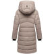 Marikoo Kaltnäschen Damen Winter Steppmantel Jacke  Light Taupe-Größe XXXL - Gr. 46