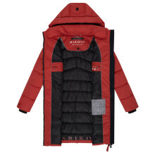 Marikoo Kaltnäschen Damen Winter Steppmantel Jacke  Dark Terracotta-Größe M - Gr. 38
