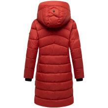Marikoo Kaltnäschen Damen Winter Steppmantel Jacke  Dark Terracotta-Größe L - Gr. 40