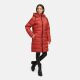 Marikoo Kaltnäschen Damen Winter Steppmantel Jacke  Dark Terracotta-Größe L - Gr. 40