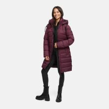 Marikoo Kaltnäschen Damen Winter Steppmantel Jacke  Wine-Größe M - Gr. 38