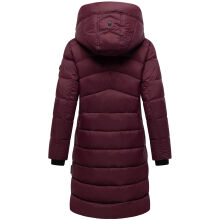 Marikoo Kaltnäschen Damen Winter Steppmantel Jacke  Wine-Größe M - Gr. 38