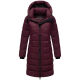 Marikoo Kaltnäschen Damen Winter Steppmantel Jacke  Wine-Größe L - Gr. 40