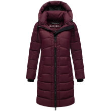 Marikoo Kaltnäschen Damen Winter Steppmantel Jacke  Wine-Größe XXL - Gr. 44