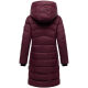 Marikoo Kaltnäschen Damen Winter Steppmantel Jacke  Wine-Größe XXXL - Gr. 46
