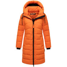 Marikoo Kaltnäschen Damen Winter Steppmantel Jacke  Orange-Größe M - Gr. 38