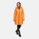 Marikoo Kaltnäschen Damen Winter Steppmantel Jacke  Orange-Größe M - Gr. 38