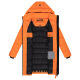 Marikoo Kaltnäschen Damen Winter Steppmantel Jacke  Orange-Größe L - Gr. 40