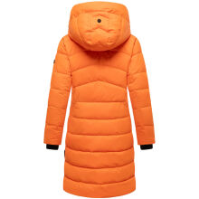 Marikoo Kaltnäschen Damen Winter Steppmantel Jacke  Orange-Größe XL - Gr. 42