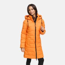 Marikoo Kaltnäschen Damen Winter Steppmantel Jacke  Orange-Größe XXL - Gr. 44