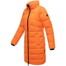 Marikoo Kaltnäschen Damen Winter Steppmantel Jacke  Orange-Größe XXXL - Gr. 46