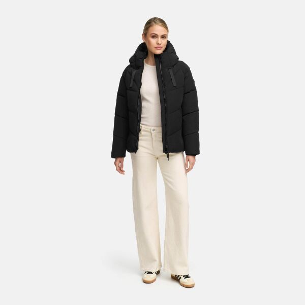 Marikoo Kwamee Damen WInter Herbst Steppjacke Schwarz Größe XXXL - Gr. 46