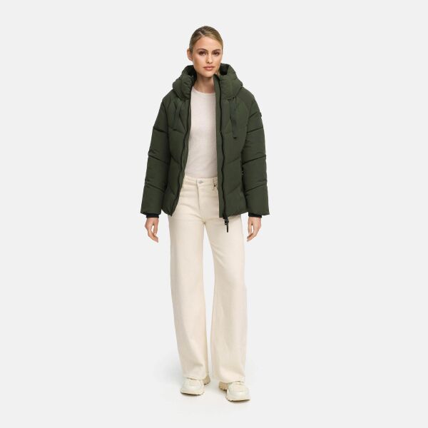 Marikoo Kwamee Damen WInter Herbst Steppjacke Dark Olive Größe XL - Gr. 42
