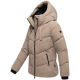 Marikoo Kwamee Damen WInter Herbst Steppjacke Taupe Grey Größe XS - Gr. 34