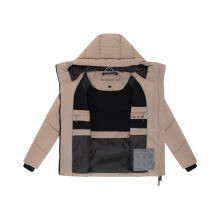 Marikoo Kwamee Damen WInter Herbst Steppjacke Taupe Grey Größe XXL - Gr. 44