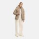 Marikoo Kwamee Damen WInter Herbst Steppjacke Taupe Grey Größe XXL - Gr. 44