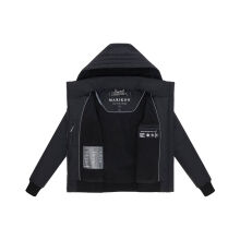 Marikoo Mooni Damen Herbst Caban Jacke Schwarz Größe S - Gr. 36