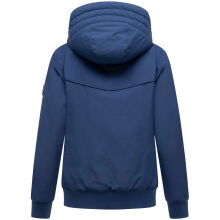 Marikoo Mooni Damen Herbst Caban Jacke Navy Größe M - Gr. 38