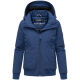 Marikoo Mooni Damen Herbst Caban Jacke Navy Größe L - Gr. 40