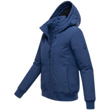 Marikoo Mooni Damen Herbst Caban Jacke Navy Größe XL - Gr. 42