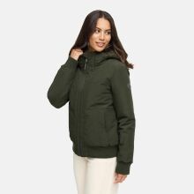 Marikoo Mooni Damen Herbst Caban Jacke Dark Olive Größe XS - Gr. 34