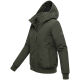 Marikoo Mooni Damen Herbst Caban Jacke Dark Olive Größe M - Gr. 38