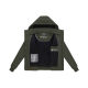 Marikoo Mooni Damen Herbst Caban Jacke Dark Olive Größe XXL - Gr. 44