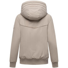 Marikoo Mooni Damen Herbst Caban Jacke Light Taupe Größe S - Gr. 36