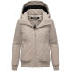 Marikoo Mooni Damen Herbst Caban Jacke Light Taupe Größe M - Gr. 38