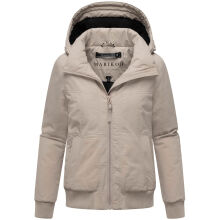 Marikoo Mooni Damen Herbst Caban Jacke Light Taupe Größe L - Gr. 40