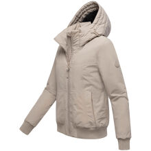 Marikoo Mooni Damen Herbst Caban Jacke Light Taupe Größe XXL - Gr. 44