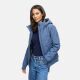Marikoo Mooni Damen Herbst Caban Jacke Dusty Blue Größe XS - Gr. 34