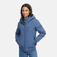 Marikoo Mooni Damen Herbst Caban Jacke Dusty Blue Größe S - Gr. 36