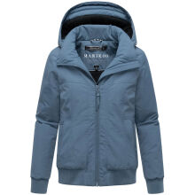 Marikoo Mooni Damen Herbst Caban Jacke Dusty Blue Größe S - Gr. 36