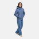 Marikoo Mooni Damen Herbst Caban Jacke Dusty Blue Größe S - Gr. 36