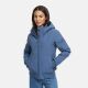 Marikoo Mooni Damen Herbst Caban Jacke Dusty Blue Größe XXL - Gr. 44