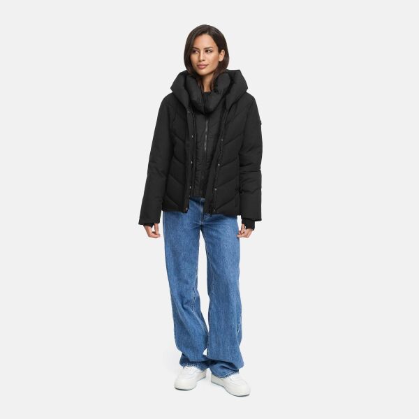 Marikoo Nadiraa Damen Herbst Winter Stepp Jacke  Schwarz Größe XS - Gr. 34