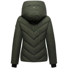 Marikoo Nadiraa Damen Herbst Winter Stepp Jacke  Dark Olive Größe L - Gr. 40