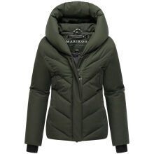 Marikoo Nadiraa Damen Herbst Winter Stepp Jacke  Dark Olive Größe XXL - Gr. 44