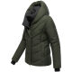Marikoo Nadiraa Damen Herbst Winter Stepp Jacke  Dark Olive Größe XXL - Gr. 44