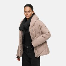 Marikoo Nadiraa Damen Herbst Winter Stepp Jacke  Taupe Grey Größe M - Gr. 38